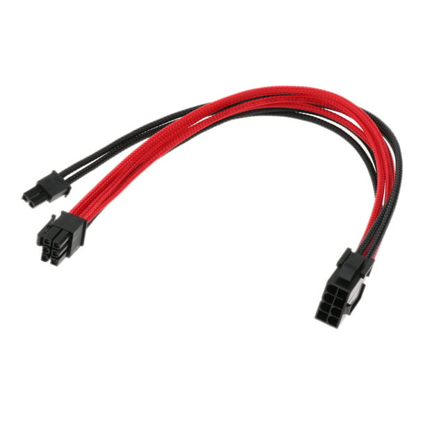 Cable Length: 30CM Computer Cables 4Pin IDE Male to Female Extension Adapter Cable w/Black Sleeving and Connectors 
